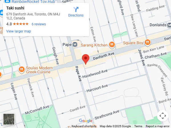 Location, 679 Danforth Ave, Toronto, ON M4J 1L2, Canada Location, 679 Danforth Ave, Toronto, ON M4J 1L2, Canada